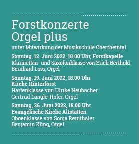 Forstkonzert Orgel plus