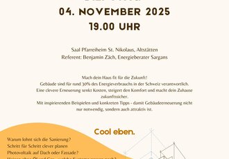 Vortrag "Gebäudeerneuerung muss cool sein!"